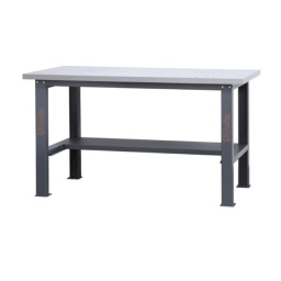 Etabli simple d'une longueur de 1,6m avec plan de travail en MDF revêtu d'acier inoxydable
Principales caractéristiques :
- Plan de travail (1600 x 750 mm), en MDF revêtu d'acier inoxydable d'une épaisseur de 38 mm
- Structure en acier avec 4 pieds
- Prédisposition pour l'installation d'un étau (1599F/150 ou 1599GI/150, vendus séparément)
- Demi-étagère inférieure de rangement, 1288x335 mm ; épaisseur : 40 mm
- Prévu pour la fixation au sol
- Capacité de charge statique : 1000 kg uniformément répartis

Les accessoires suivants pouvant y être associés :
- Panneau latéral perforé C58PFL
- Bord antichute, 1600 mm, C58BAC 1,7

74 kg
1.600x750x904 mm