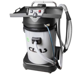 Aspirateur pouvant également s’utiliser comme centrale d’aspiration. 
Compatible avec outils pneumatiques et électriques jusqu’à 1200W
Caractéristiques :
- cuve plastique 76L montée sur chariot à 4 roulettes
- 2 moteurs 1300W
- plateau range outils 600x480mm
- tuyau Ø28mm 4.5m avec fl exible pneumatique intégré
- dépression 23.5kPa
- débit d'air : 119l/s
- niveau sonore : 68dB
- dimensions : 580x590x940mm
- poids : 27.9kg
Accessoires inclus :
- SA0405 : tuyau Ø28mm 4.5m
- SA0406 : fi ltre
Option :
- SA0409 : sac 36L