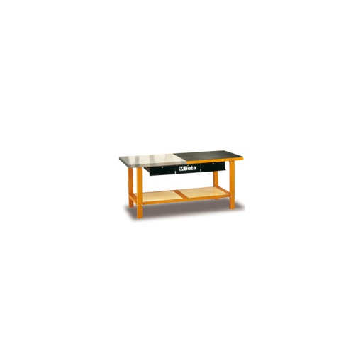 Etabli de travail bi-matières beta 800kg orange