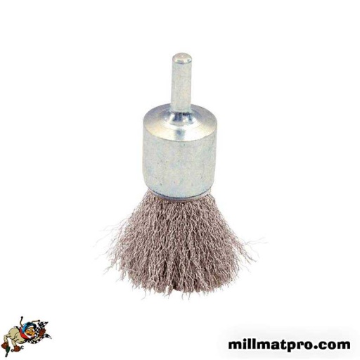 Brosse inox sur tige dia 25mm 