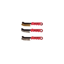 Brosse laiton pour étrier de frein
- spécialement developpees
et testees dans l'industrie automobile.
- permettent d'eliminer totalement les residus d'usure du frein. 
- brossage extremement vigoureux. 
- profil fin
pour acceder dans les endroits etroits.
