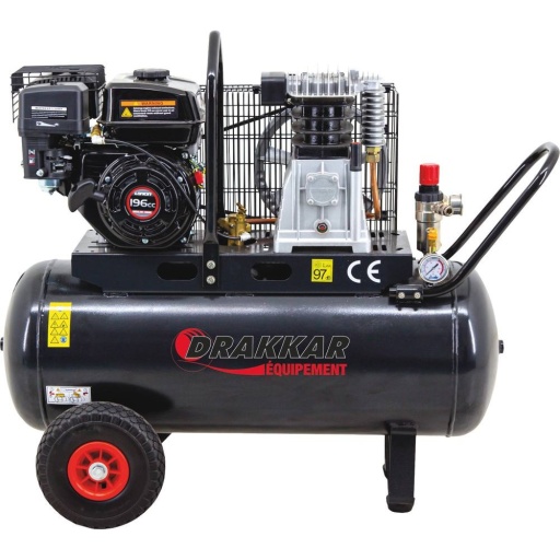 Compresseur thermique essence 100l 5cv
