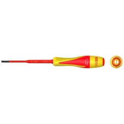 Tournevis fente bi-matière isolée 1000V - 3.5 x 100mm pour borniers électriques