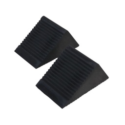 Le lot de 2 cales 
Caractéristiques: caoutchouc noir 
Dimensions: 105x 75 x 75mm
