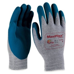 Epaisseur de la paume: 1.10mm 
Manutention en extérieur et en intérieur. pouvant remplacer les gants traditionnels en cuir.
Gants de travail ultra légers.
Nitrile sur support sans couture: coton/nylon/lycra
EN388-EN407