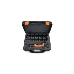 Assortiment de 15 emporte pièces 3 à 30 mm et 1 accessoire
Emporte pièces 3 - 4 - 6 - 8 - 10 - 12 - 14 - 16 - 18 - 20 - 22 - 24 - 26 - 28 -30mm