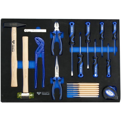 Composition d'outils avec tournevis, pinces et marteaux, 21 pcs PROMO NOEL LAMPE OFFERTE