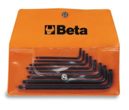 Jeu de 8 clés mâles coudées pour 
vis Tamper Resistant Torx® (art. 97RTX) en trousse
T9-T10-T15-T20-T25
T27-T30-T40