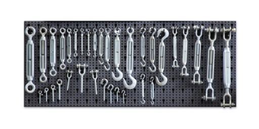 Composition de 374 accessoires pour câbles, avec crochets sans panneau