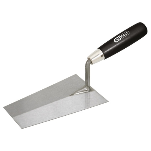Truelle italienne carrée - lame acier - manche bois - 180 mm