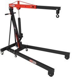 Grue mobile pliante, 2 t
Grue mobile pliante parfaite pour tout atelier
Idéale pour sortir moteur et boîte en toute sécurité
Utilisation optimisée possible avec les équilibreurs de charge 160.0019 (680 kg) et 460.0255 (2 t)
Flèche 4 positions : 2000 kg - 1500 kg - 1000 kg - 500 kg
Commande de descente type "homme mort"
Crochet de sécurité
Soupape de surcharge
Châssis tubulaire soudé
4 roues fixes et 2 roues directionnelles
Roues en acier avec bandes de roulement en polyuréthane
Maniabilité optimale, même pliée
Encombrement max. replié : L.755 x l.485 x H.1620mm
Attribut de fonction 1 :Rabattable
Bout de flèche :500 kg
Capacité max. t :2 t
Code EAN :	4042146884942
Hauteur de levage maxi en mm :2240,0mm
Hauteur de levage mini en mm :25,0mm
Hauteur H :	1490,0mm
Longueur du bras A :955-1465 mm
Longueur du pied L :1710,0 mm
Longueur intermédiaire B :200,0 mm
Longueur intermédiaire C :25,0 mm
Longueur intermédiaire D :385,0 mm
Longueur intermédiaire E :1845,0 mm
Longueur intermédiaire F :2240,0 mm
Longueur intermédiaire G :870,0 mm
Longueur intermédiaire M :1000,0 mm
Longueur intermédiaire N :755,0 mm
Nombre de roues :6
Nombre de roue(s) de direction :2
Température d'utilisation :	-20°C à +50°C
Poids :	76,00 kg
Course avec charge maximale :	1860 mm
Longueur flèche :	1370mm (500kg) - 1200mm (1t) - 1030mm (1,5t) - 860mm (2t)
