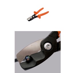 Pince coupe-câbles isolée 1000V à double tranchant, L.210 mm
Isolation selon IEC 60900
Pour la coupe de câbles électriques en cuivre ou en aluminium (Ø70 mm max.)
Pour coupe primaire et secondaire
Affûtage de précision pour une coupure nette
Vis de réglage