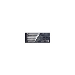 Module 13 clés mixtes chromemat

- module de rangement en plastique

- composition :
13 clés : 6-7-8-9-10-11-12-13-14-16-17-18-19mm 

