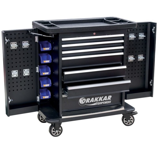 Servante 7 tiroirs Drakkar avec 2 portes latérales