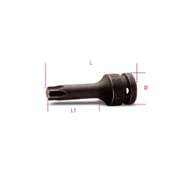 Douille tournevis à chocs pour vis torx 1/2
- t30
-  long: 60mm   
- qualité premium beta depuis 1939