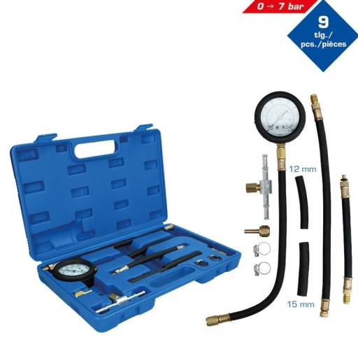 Coffret de test de pression pour pompe à injection 9 pièces