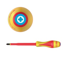 Tournevis isolées phillips ultimate
- selon din 7438 / din iso 8764
- isolation selon iec 60900
- manche bi-matière
- code couleur
- pointe brunie
- acier s2
- résistant aux produits chimiques