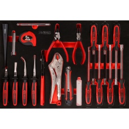 Module tournevis et pince dans module en mousse 32&nbsp;pcs