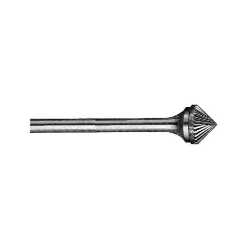 Fraise carbure conique bout pointu 90° pour ébauchage 6mm