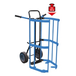Construction en tubes en acier soud&eacute;
Pour une manoeuvre ais&eacute;e
Pour transporter les jantes et les pneus
Pour des roues de 10" &agrave; 18", selon la coupe transversale du pneu
Id&eacute;al pour transporter des r&eacute;servoirs de liquides 
Con&ccedil;u en tubes ronds solidement soud&eacute;s
&Eacute;quip&eacute;s de 2&nbsp;roues anti-panne
S&eacute;curit&eacute; et stabilit&eacute; renforc&eacute;es
