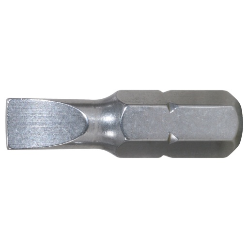 Boite de 5 embouts de vissage INOX Fente 1/4" - L.25mm, 6,5mm