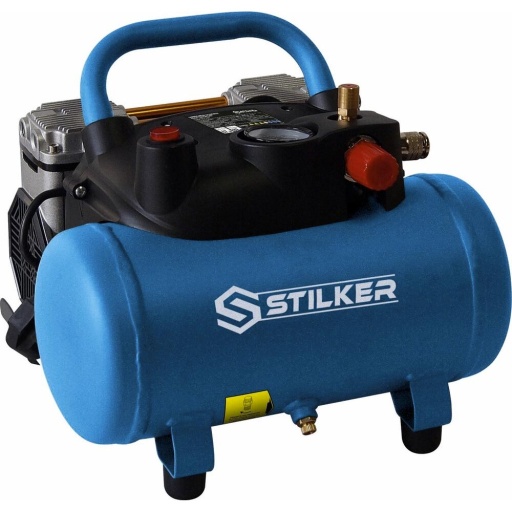 Compresseur 6L 8 bar 1,5CV 230V silencieux 100l/min