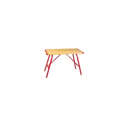 Table de monteur

- plateau en bois hetre massif
- surface resistante a l'eau et a la poussiere
- pieds tubulaires dia 35mm (bonne stabilite)
- dimension: 1200x600x45mm - poids: 34kg
