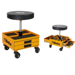 Tabouret à roulettes réglable en hauteur avec 3 tiroirs
Le tabouret à roulettes réglable 2251N de Beta facilite l'exécution de tâches de travail prolongées à différentes hauteurs.
Les trois compartiments de rangement et les trois tiroirs permettent d'avoir à portée de main l'essentiel des outils et améliore l'efficacité de l'utilisateur.


Caractéristiques :
- Tabouret réglable verticalement (445 à 580 mm)
- Coffre de rangement à base carré (380 mm) avec 3 tiroirs (2+1)
- Dimensions du plateau de rangement compremant 3 compartiments : 350x180x90 mm
- Dimensions des tiroirs : 2X 190x190mm - 1X 380x190mm
- 4 roulettes pivotantes Ø 75 mm
