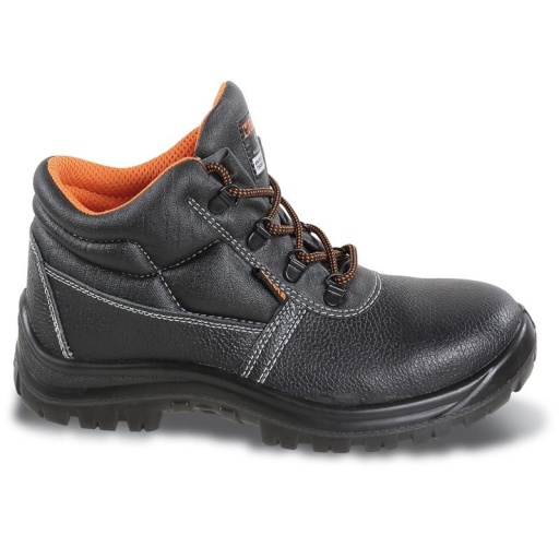 Chaussure de sécurité montante type Brodequin en cuir pigmenté hydrofuge sans embout ni semelle anti-perforation