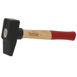 Marteau rivoir 50mm 
- manche en frêne. verni 405mm - tête en acier trempe c45 
- dimension tête 150x50mm 