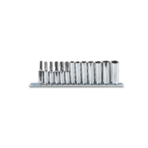 Jeu de douilles 6 pans série longue 1/4"