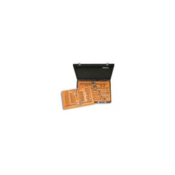 Composition de 70 tarauds et filières 
- 3x0.5-4x0.7-5x0.8-6x1-8x1.25-10x1.5-12x1.75-14x2-16x2
- 9 accessoires (porte taraud et filiere)
- qualité premium beta depuis 1939
