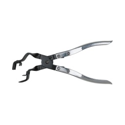 Pince pour ressort de frein
- pour monter les clips de fixation des freins à tambour
- machoires spécifiques pour les ressorts de maintien
- ouverture automatique
- poignée en aluminium
utilisation : mercedes classe a. citroen. renault. peugeot