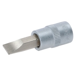 Fente
Carré d'entraînement intérieur selon DIN 3120 / ISO 1174 avec encoche pour verrouillage par bille
avec embout tournevis nickelé serti
Pour une utilisation manuelle
Finition satinée
Chrome Vanadium
