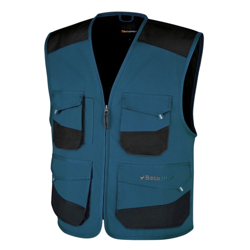 Gilet de travail bleu petrole