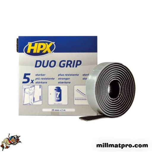 Rouleau double face à clip repositionnable  25mm x 0.5m