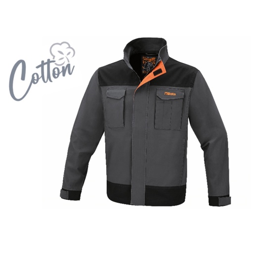 Veste de travail 100 % coton élastique, 220 g/m2 Slim Fit