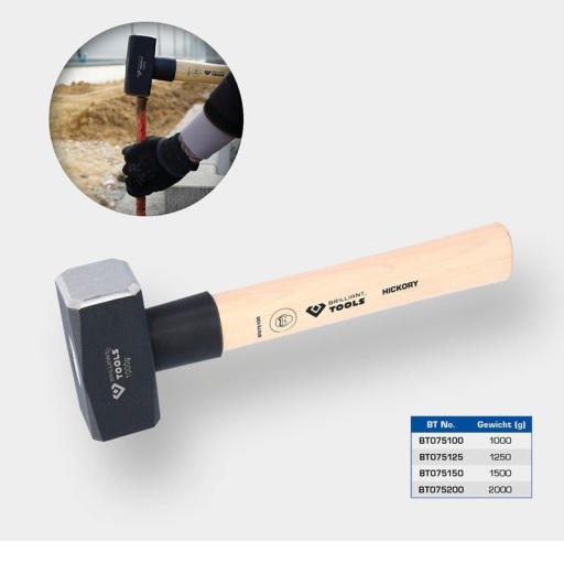 Massette manche hickory 200g
