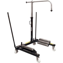 Porte pneu de tracteur avec vérin hydraulique.
2x3 rouleaux.
4 roues de diamètre 145mm
Pour roues de tracteurs, camions et TP.
Hauteur de levage: de 0 à 770mm
Pour des roues de diamètre 1m à 1m80 et d'une largeur de 800mm