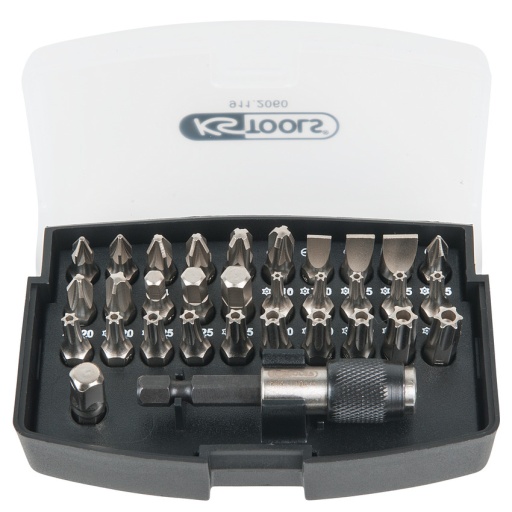 Jeu de 32 embouts de vissage, 1/4"