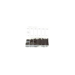Assortiment de 127 manchons thermoretractcables 

composition:

30 gaines 40mm dia 2
25 gaines 40mm dia 2.5
20 gaines 40mm dia 3.5
20 gaines 40mm dia 5
16 gaines 80mm dia 7
8 gaines 80mm dia 10
8 gaines 85mm dia 13