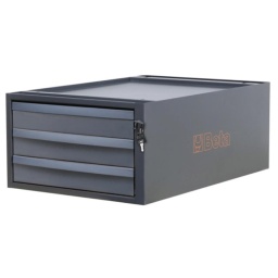 1 module d'une hauteur de 257mm comprenant 3 tiroirs pour établis modulables C58BC
- 3 tiroirs entièrement amovibles (367x588 mm), montés sur glissières à billes de précision et d'une hauteur de 70 mm
- Serrure de sécurité centralisé frontale
- Fonds de tiroirs protégés par un tapis en néoprène.
- Chaque tiroir peut accueillir jusqu'à 4 modules d'outillage BETA
24 kg
446x670x257 mm