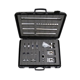 Kit d'accessoires Push Pull
Conçu pour être utilisé avec les systèmes de poussée-traction Power-TEC.
Le kit comprend : 2 pieds en caoutchouc, 2 supports, 1 support (3 trous), 2 supports fixes, 1 pince, 2 pinces fixes, 3 extensions de 170 mm (5 trous) et 3 extensions de 290 mm (9 trous).
Comprend également :
2 supports pour le support (3 trous), 2 pieds en caoutchouc, 10 broches de montage, 10 broches en L, 1 papillon, 1 extension de 125 mm, 1 extension de 170 mm, 1 extension de 300 mm et 1 extension de 500 mm.
À utiliser avec les kits de poussée-traction Power-TEC n° 92741 (pneumatique portatif) et 92742 (sans fil).
Livré dans une mallette de transport robuste moulée par soufflage pour un rangement sûr.
Un kit d'accessoires de 45 pièces conçu pour être utilisé avec les kits d'alignement push-pull Power-TEC 92741 et 92742, fourni dans un étui moulé par soufflage robuste.