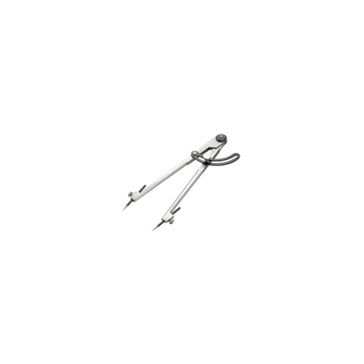 Compas à charnière 1/4 a pointes trempees 250mm 