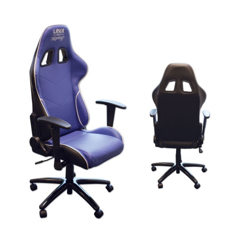 Siege baquet de bureau bleu racing