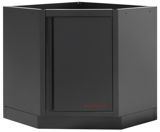 Meuble d'angle bas &agrave; 1 porte MOBILIO BLK