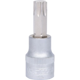 Torx
Carré d'entraînement intérieur selon DIN 3120 / ISO 1174 avec encoche pour verrouillage par bille
avec embout tournevis nickelé serti
Pour une utilisation manuelle
Finition satinée
Chrome Vanadium