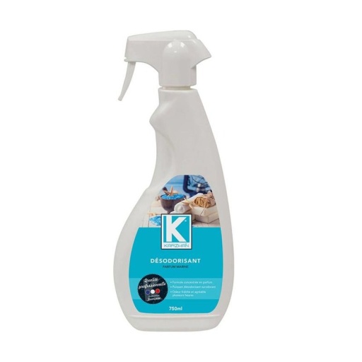 Désodorisant puissant et rémanant parfum marine - flacon spray de 750ml