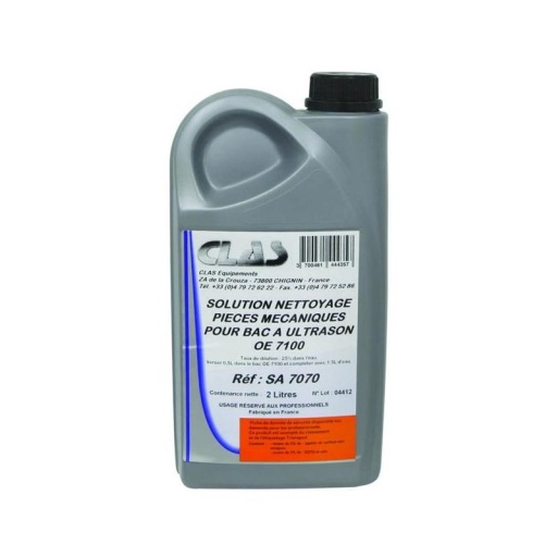 Bidon 2 litres produit de nettoyage pour bac et fontaine à ultrason