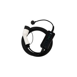 Chargeur sur secteur portable à utiliser sur tout véhicule électrique à batterie (BEV) et véhicule électrique hybride plug-in (PHEV) utilisant un connecteur de type 2. Adapté à un usage domestique, il est doté d'un câble de 5 mètres de long avec une prise domestique standard (UK) à 3 broches et une puissance maximale de 3,7 kW. Livré dans un étui de transport à fermeture éclair, il peut être rangé en toute sécurité et proprement dans le véhicule lorsqu'il n'est pas utilisé.

Câble de charge BEV/PHEV de 5 m de long avec contrôleur, comprenant une fiche véhicule de type 2 (femelle) vers une fiche secteur britannique standard à 3 broches, pour la charge domestique, fourni avec un sac de transport.
Tension monophasée jusqu'à 240 V CA, pour une charge allant jusqu'à 3,7 kW.
Testé à 2 500 V CC. Température de service : de -30 °C à +50 °C. Connecteurs en polycarbonate durable avec contacts en alliage de cuivre.
Les applications comprennent : Audi, BMW, Hyundai, Jaguar, Kia, Lucid Air, Mercedes, MINI, Nissan Leaf (2018), Porsche, Range Rover P400e, Renault, Smart, Tesla, Toyota, Volkswagen, Volvo.
Conformité IP55, CEI, UL, TUV, CE et UKCA. Chargeur à broche de type 1 vers fiche secteur britannique standard à 3 broches également disponible, veuillez consulter la référence 8629